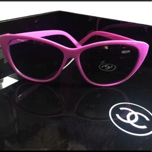 Purple Cat Eye Punk Goth 80s 90s Type Sunglasses